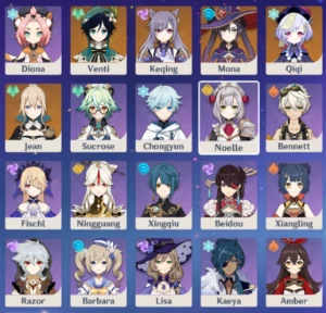 Vendo conta ar58 / 13 Personagem T5(Biuldado) - Genshin Impact