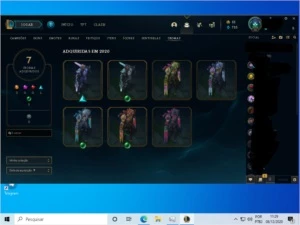 várias skins e cromas do Zed - League of Legends LOL