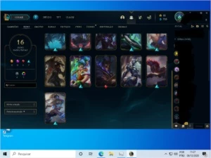 várias skins e cromas do Zed - League of Legends LOL