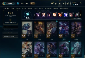 Bronze 2 com 95 Champs e 37 Skins ( MONO ADC ) - League of Legends LOL