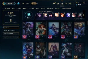 Bronze 2 com 95 Champs e 37 Skins ( MONO ADC ) - League of Legends LOL