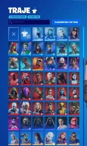 Conta Fortnite com mais de 200 skins tryhard