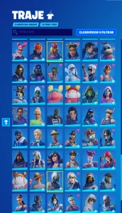 Conta Fortnite com mais de 200 skins tryhard