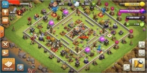 Clash of clans cv11 95% full