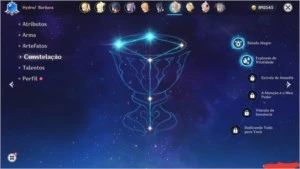 Conta Genshin Impact AR41 - 12 Heróis contando os iniciais