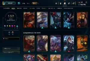 conta de LOL FUll champs , 139 SKin , FULL ACESSO - League of Legends