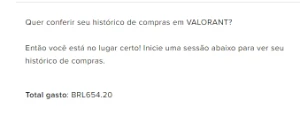 Conta ascendente com diversas skins - Valorant