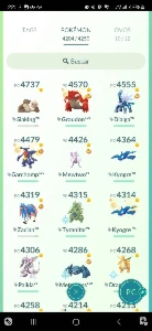 Conta Pokemon Go - Nível 50 com muitos pokemons talados