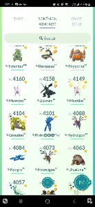 Conta Pokemon Go - Nível 50 com muitos pokemons talados