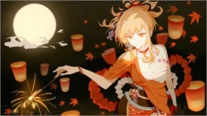 Yoimiya + 5 star do mochileiro, AR10 - Genshin Impact