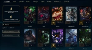 Conta League of Legends MD10 para fazer LOL