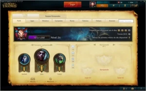 Conta nivel 26 BARATA! - League of Legends LOL
