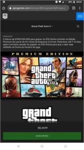 GTA V Edição premium (PC) + whatch dogs