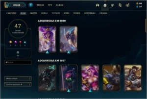 Conta de lol rara com skin rammus rei! - League of Legends