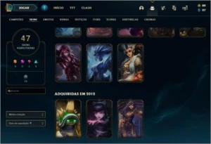 Conta de lol rara com skin rammus rei! - League of Legends