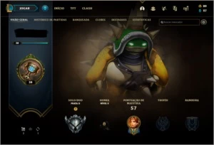 Conta de lol rara com skin rammus rei! - League of Legends
