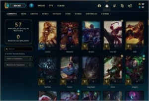 Conta de lol rara com skin rammus rei! - League of Legends