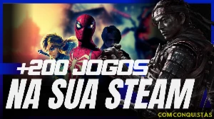 +200 Jogos na Sua Conta Steam - Com Conquistas