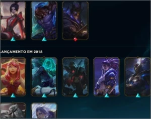 Conta Plat 2 83 Skins 68 champ - League of Legends LOL