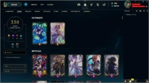 Conta League of legends com diversas skins. LOL