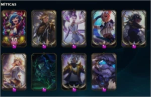 Conta League of legends com diversas skins. LOL