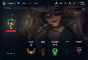 Conta League of legends com diversas skins. LOL