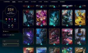 Conta Platina 2-  224 SKINS - League of Legends LOL