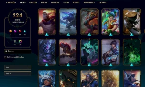 Conta Platina 2-  224 SKINS - League of Legends LOL