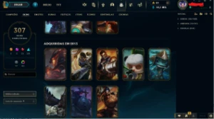 Conta De Lol + 300 Skins - Todos Champs - Conta Desde 2013 - League of Legends