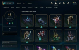 CONTA DE LOL COM SKINS VITORIOSAS DESDE A SEASON 2. - League of Legends