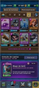 Conta nível 11 com todas as cartas do jogo. - Clash Royale