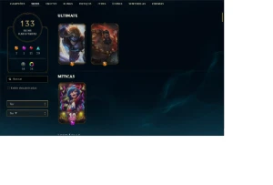 CONTA GOLD 2, LEVEL 57 UPADA À MÃO - League of Legends LOL