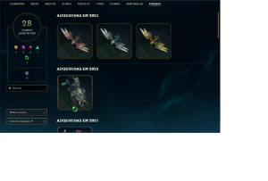 CONTA GOLD 2, LEVEL 57 UPADA À MÃO - League of Legends LOL