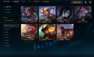 Conta de lol sem Elo 624 Skins 409 icones - League of Legends