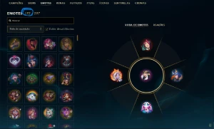 Conta de lol sem Elo 624 Skins 409 icones - League of Legends