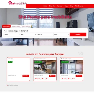 Site Pronto Imobiliária ou Corretor de Imóveis - Serviços Digitais