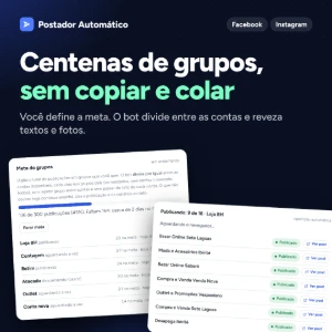 Painel de Automação Facebook e Instagram | Posta e Responde - Sites, Lojas e Sistemas Prontos Sites e Scripts