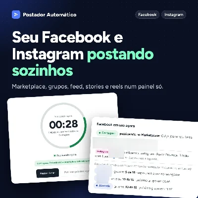 Painel de Automação Facebook e Instagram | Posta e Responde - Sites, Lojas e Sistemas Prontos Sites e Scripts