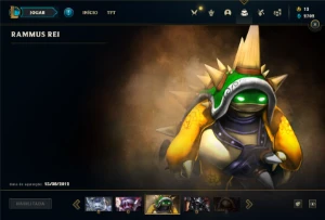 Conta platina 1 com 150 Champs e 163 Skins + 3 RARAS - League of Legends LOL