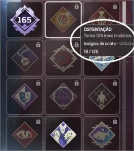 Conta com Herança da Wraith mais 19 itens lendarios. - Apex Legends