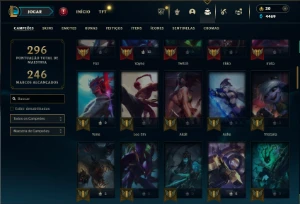 Ferro 2 com 80 Champs e 30 Skins - League of Legends LOL