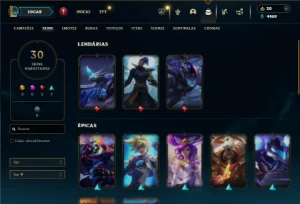 Ferro 2 com 80 Champs e 30 Skins - League of Legends LOL