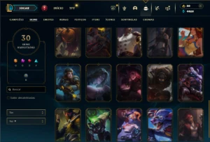 Ferro 2 com 80 Champs e 30 Skins - League of Legends LOL