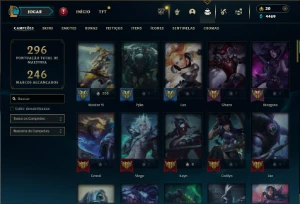 Ferro 2 com 80 Champs e 30 Skins - League of Legends LOL