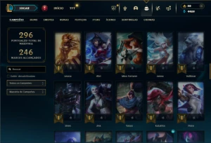 Ferro 2 com 80 Champs e 30 Skins - League of Legends LOL