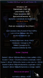 Sm Set Full Blue + W4 3Add + Seeds - MU Online