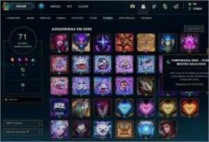 Conta Ex Mestre e 2 emote de Grão Mestre - League of Legends LOL