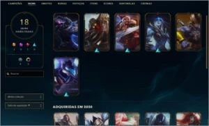 Conta Ex Mestre e 2 emote de Grão Mestre - League of Legends LOL