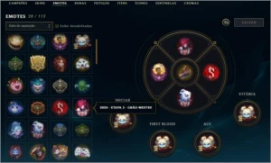 Conta Ex Mestre e 2 emote de Grão Mestre - League of Legends LOL
