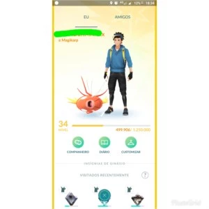 Conta Pokémon Go Lv 34 Instinct - Lendários - Pokemon GO